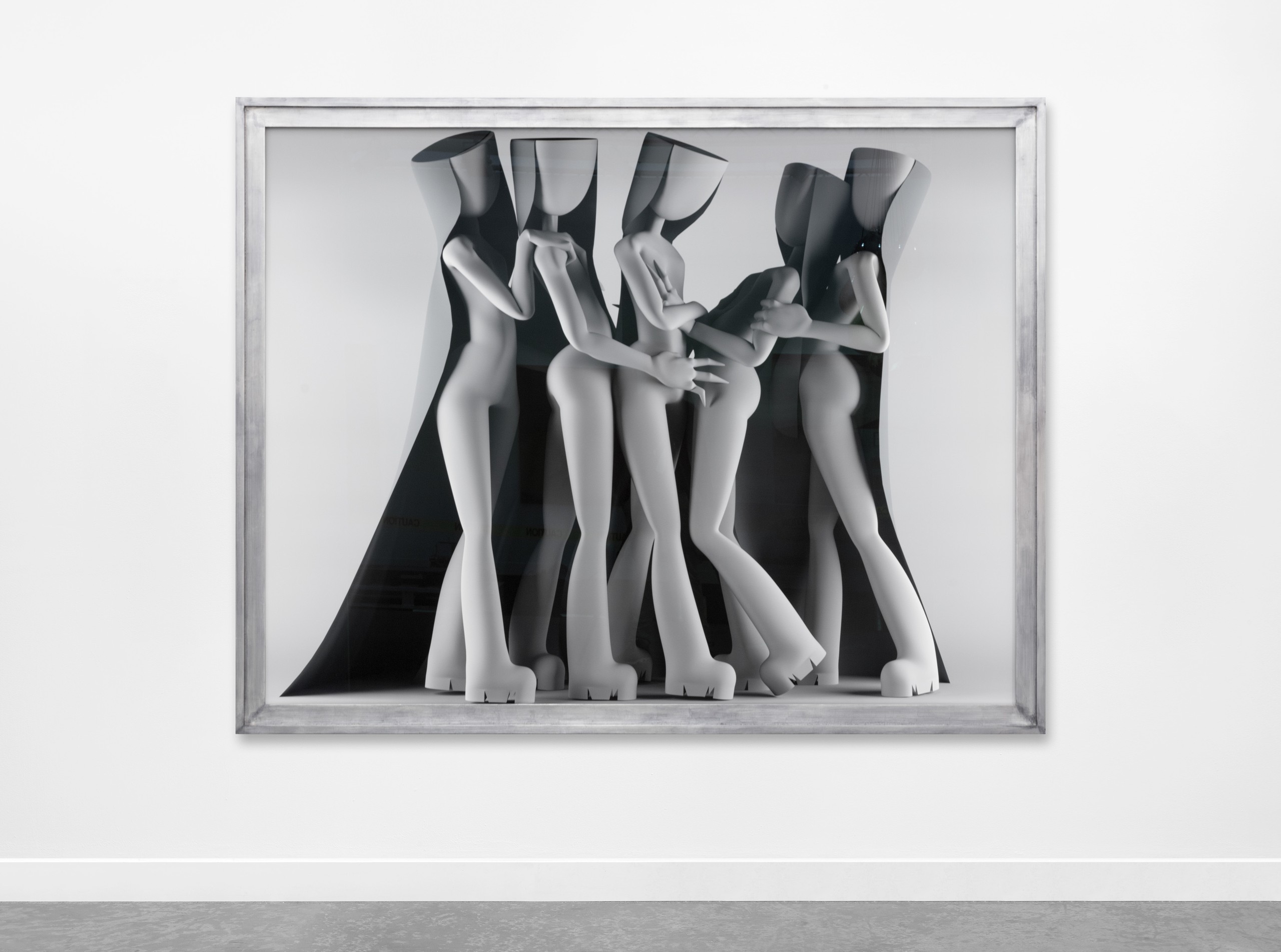 Bunny Rogers, TBT, 2021, Fine Art Print on Hahnemühle PhotoRag Ultrasmooth 305g, black silver frame, 173.3 x 220.3 x 7.5 cm