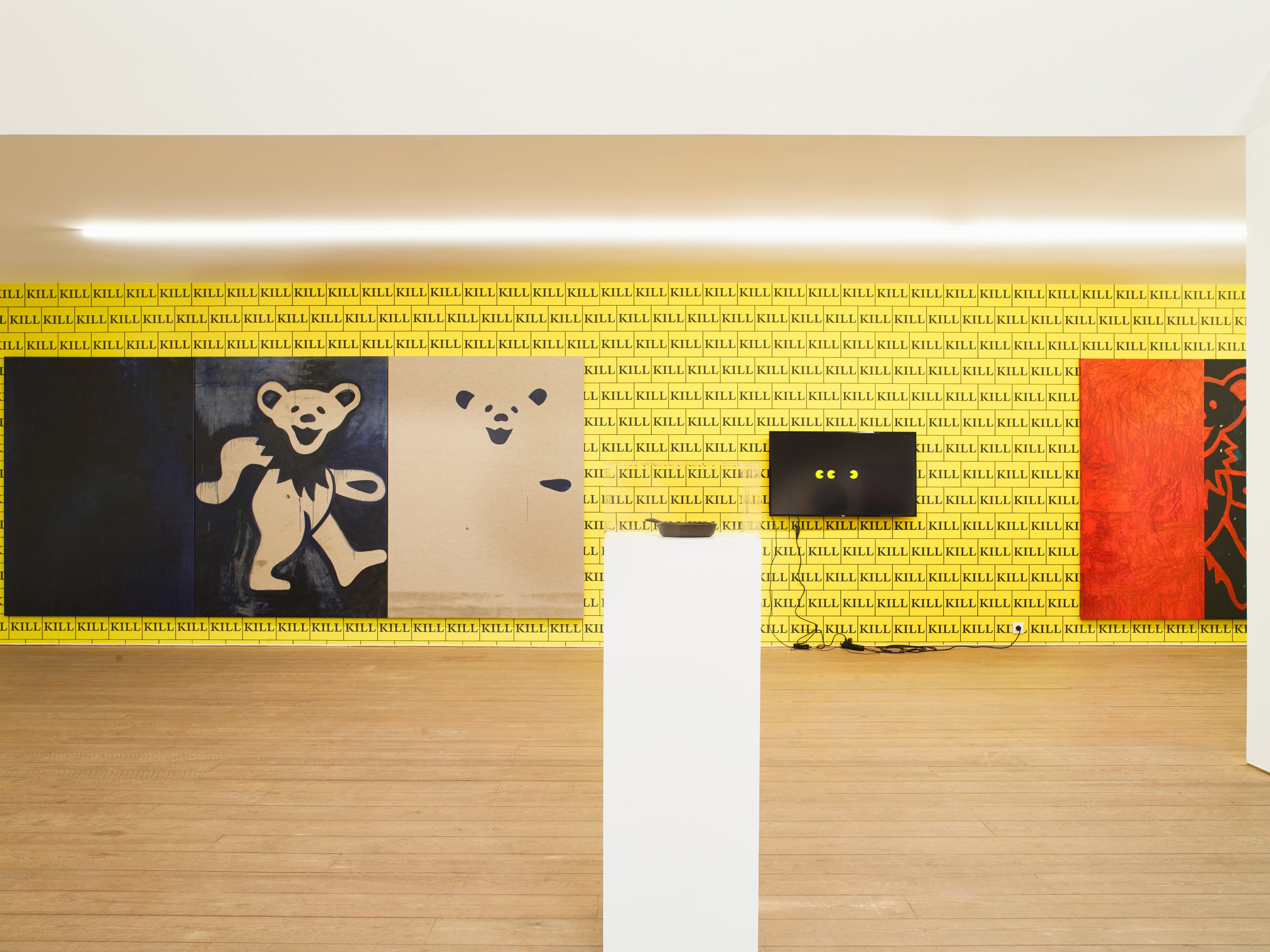 Installation view, Curiosity Killed the Cat, de 11 Lijnen, Oudenburg, 2021