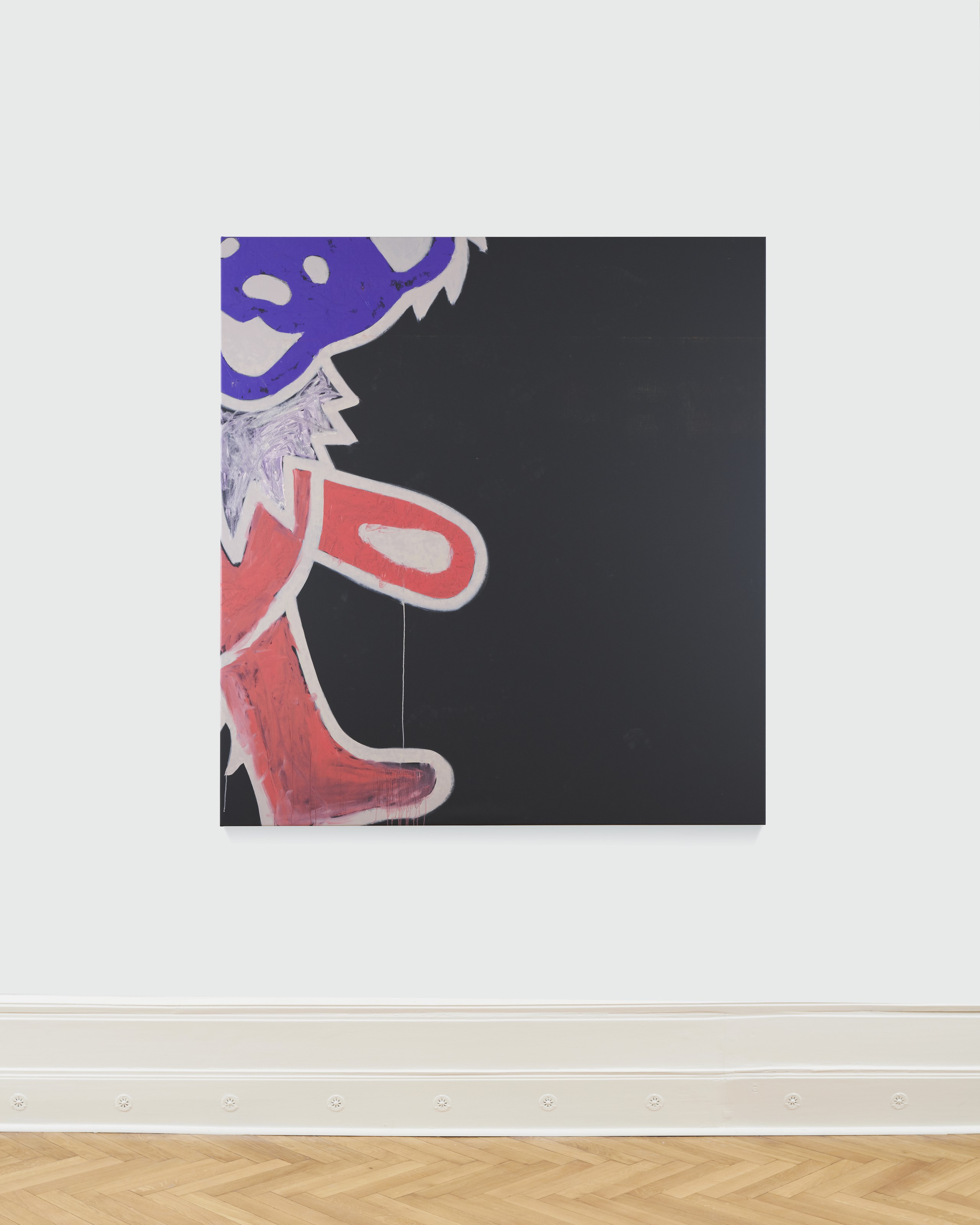 Tina Braegger, Les fleurs du mal, 2021, oil on canvas, 205 x 185 x 4 cm, 80 1/2 x 73 x 1 1/2 in