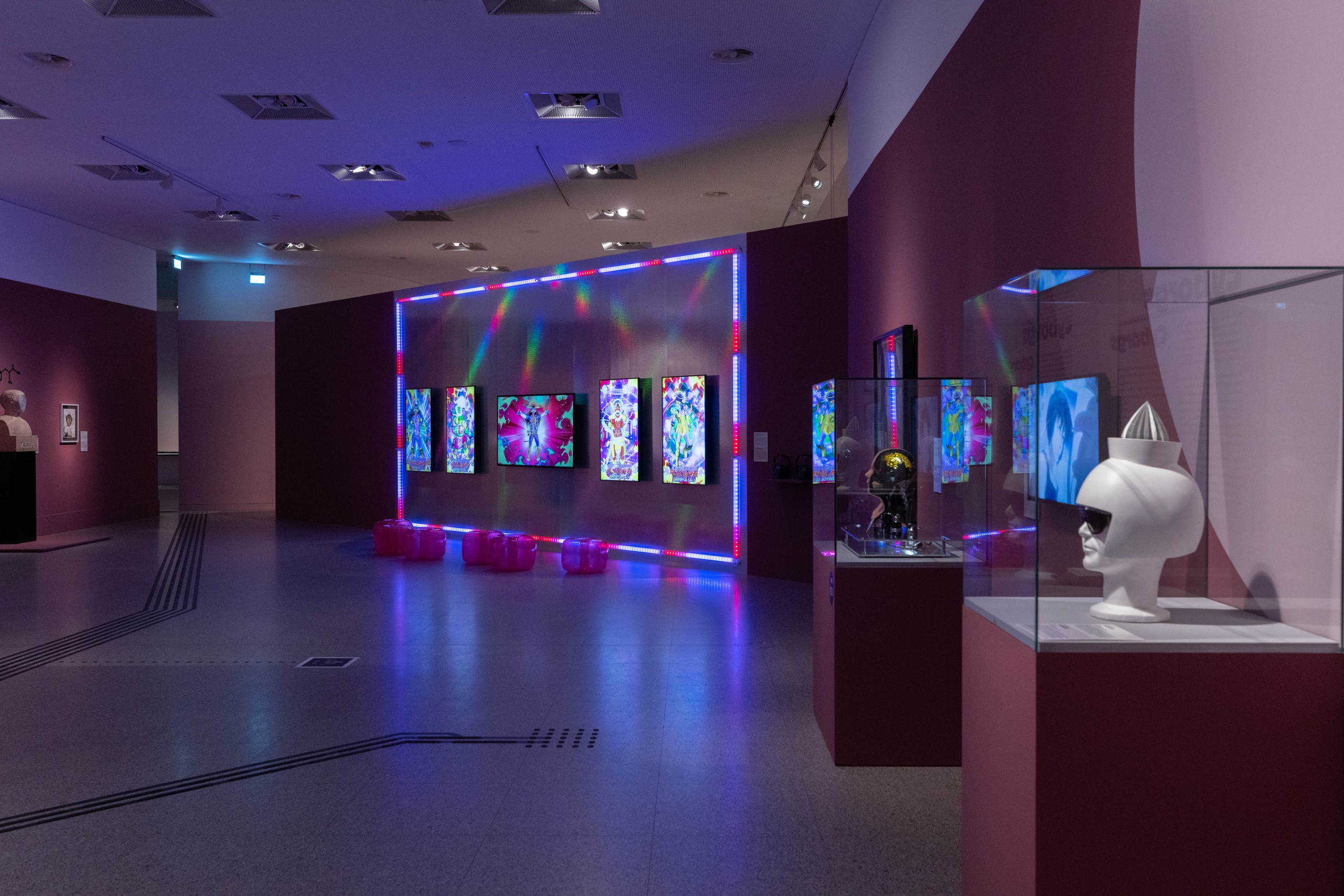 Installation view, Electromagnetic Brainology, Bundeskunsthalle Bonn, 2022