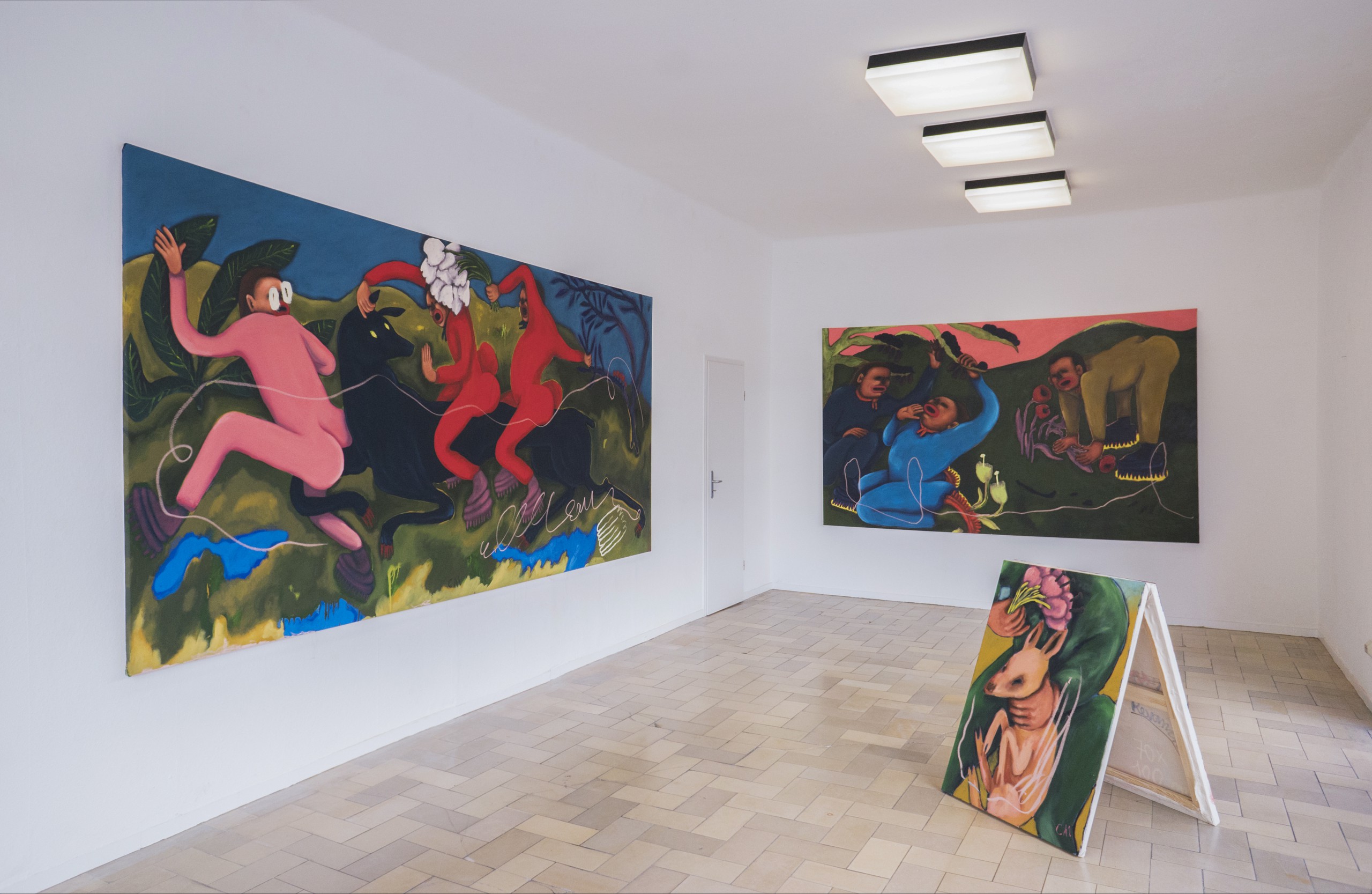 Installation view, Die Zähmung, Kunstverein Heppenheim, 2020