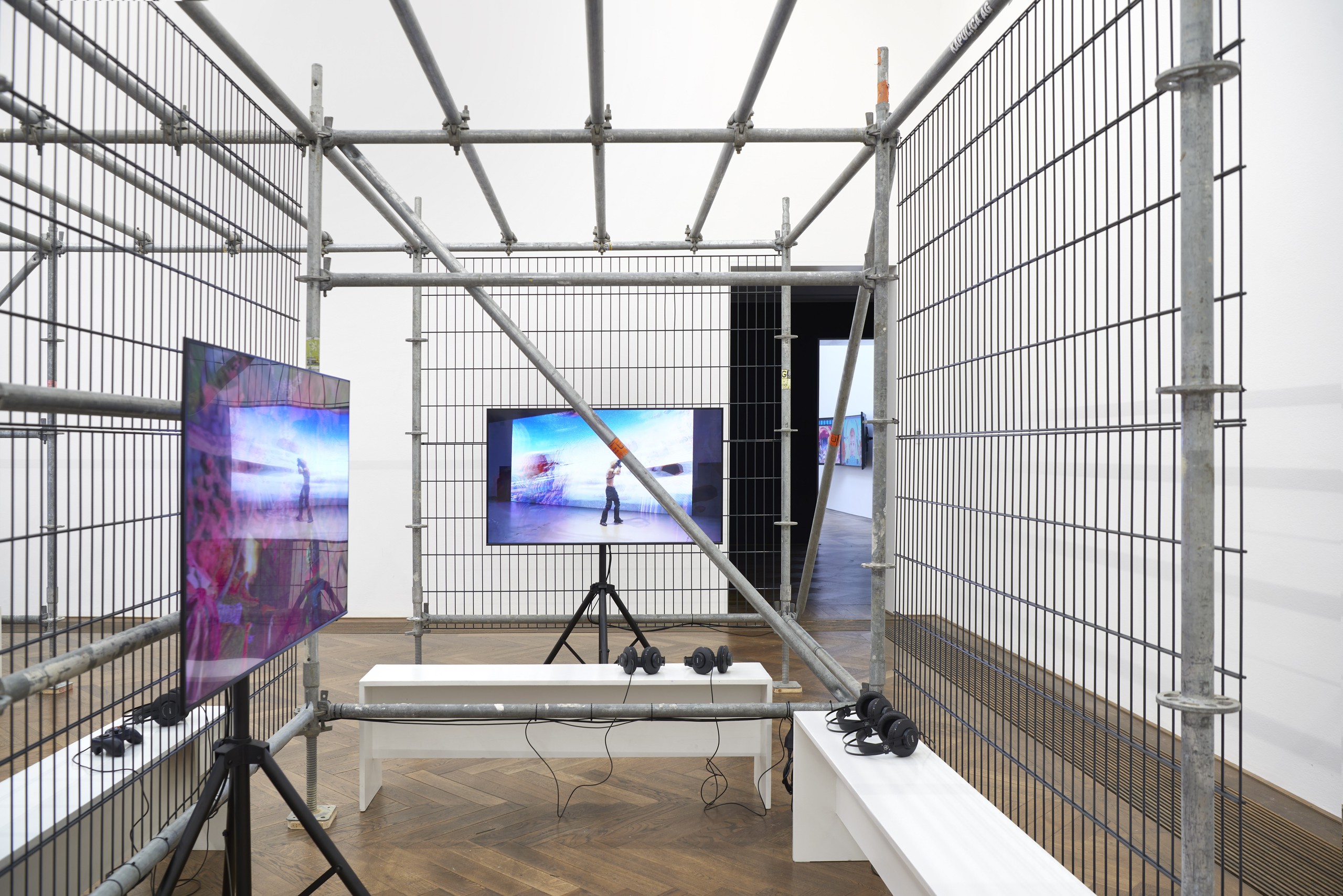 Installation view, LuYang Vibratory Field, Kunsthalle Basel, 2023