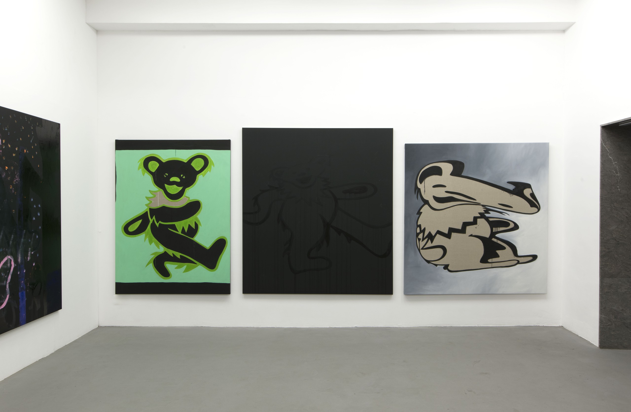 Installation view, Wer wagt mit mir ein Tänzchen, der wird sich verrenken, Neuer Essener Kunstverein, Essen, 2022