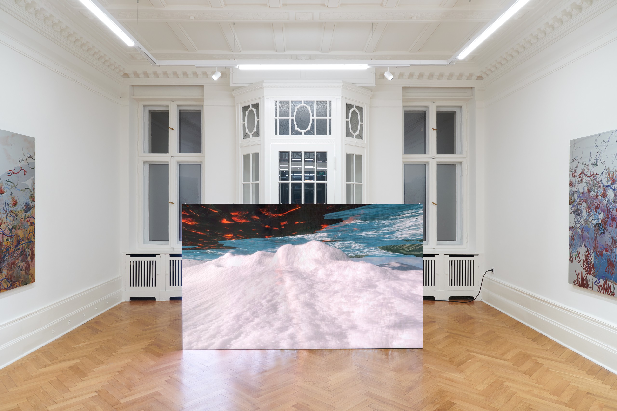 Installation view, BALEAF GYS AKADEMIKS maamgic BROKIG, Société, Berlin, 2022