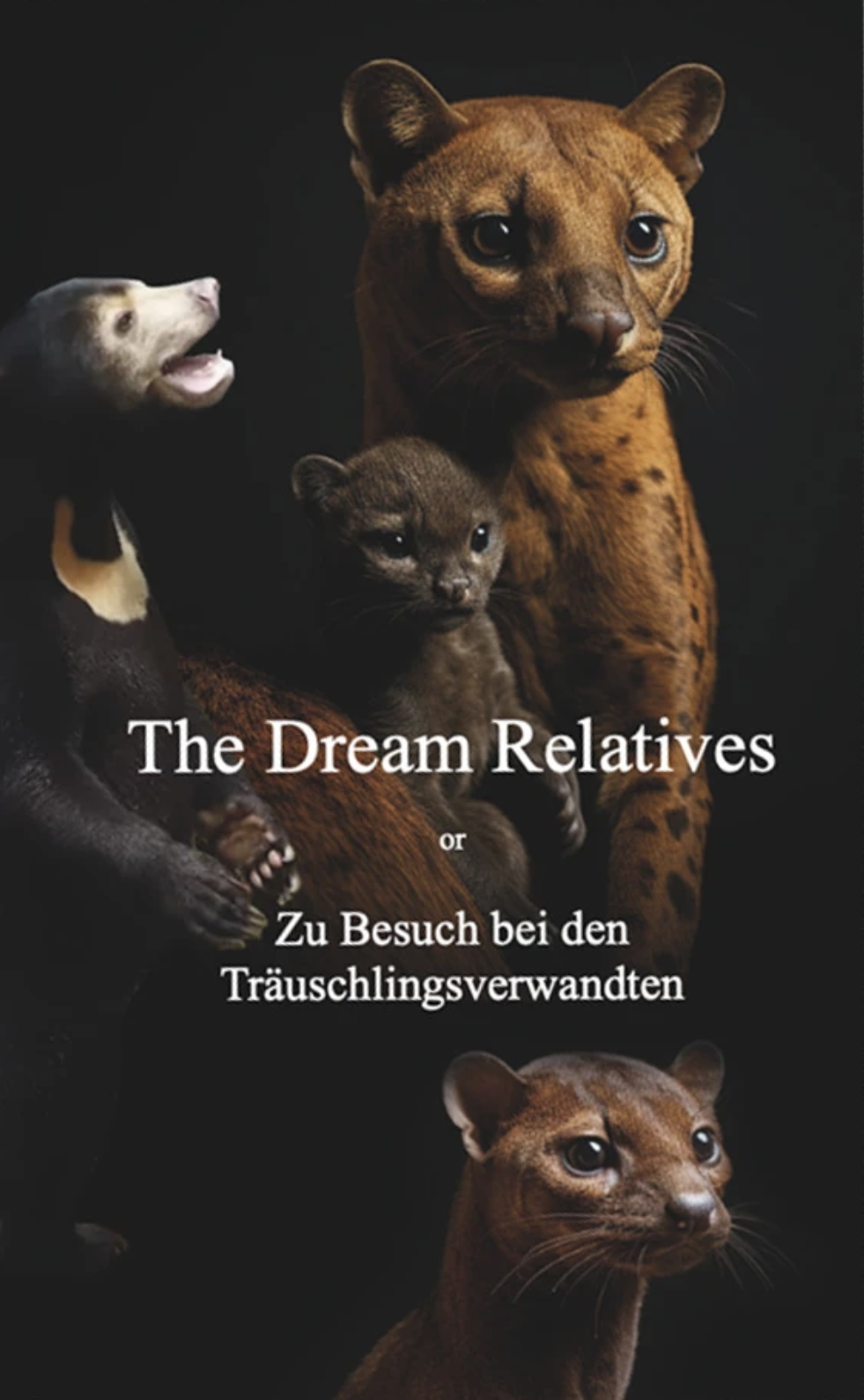 Tina BraeggerThe Dream Relatives or Zu Besuch bei den TräuschlingsverwandtenLast night Emanuelle Iris had a very strange dream... Painter and ghostwriter, Emanuelle Iris, is traveling back to her family when she finds herself drawn into a series of inexplicable encounters. With her eye for detail and insatiable curiosity, Emanuelle takes us on a thrillingly quotidian adventure, encompassing artificial intelligence, online scammers and her own private life. As the story unfolds, she starts questioning her ability to differentiate between dreams and her everyday reality.