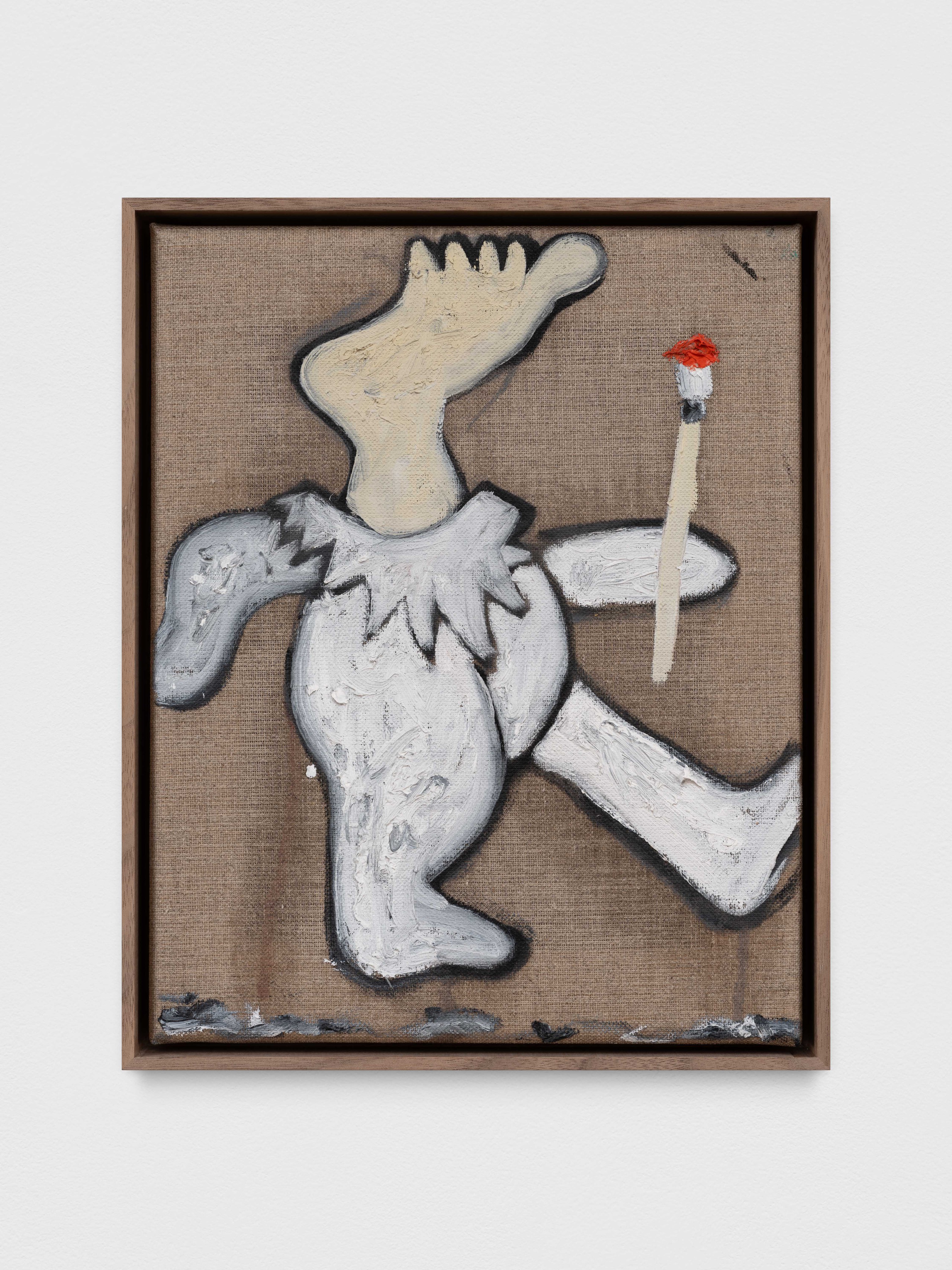 Tina BraeggerDirty numb angel boy, 2023Oil on canvas32 × 26 × 4 cm12 1/2 × 10 × 1 1/2 in