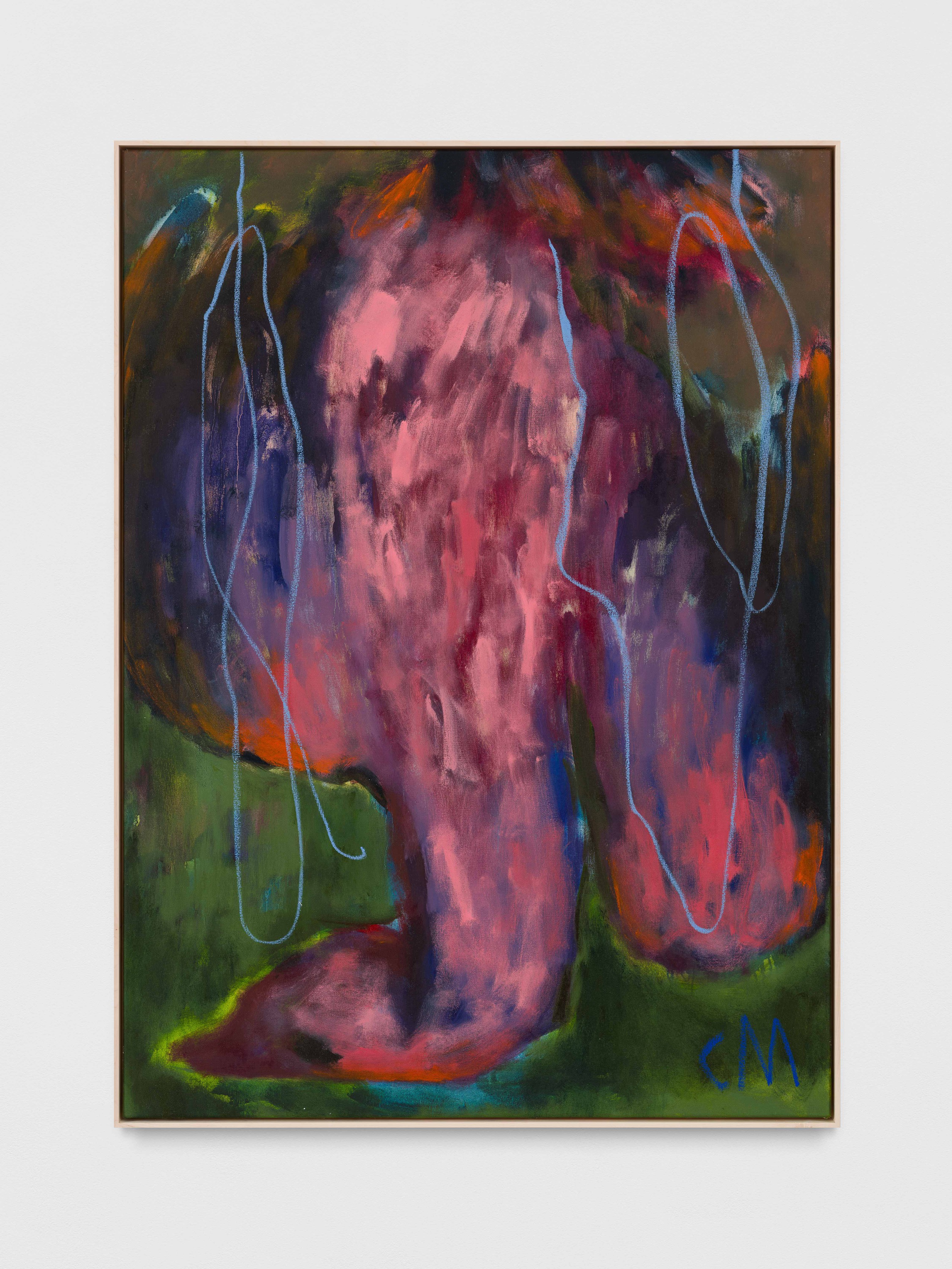 Conny MaierDead Bird, 2023Oil, oil stick, pigments on canvas150 x 110 x 5 cm59 x 43 1/2 x 2 in