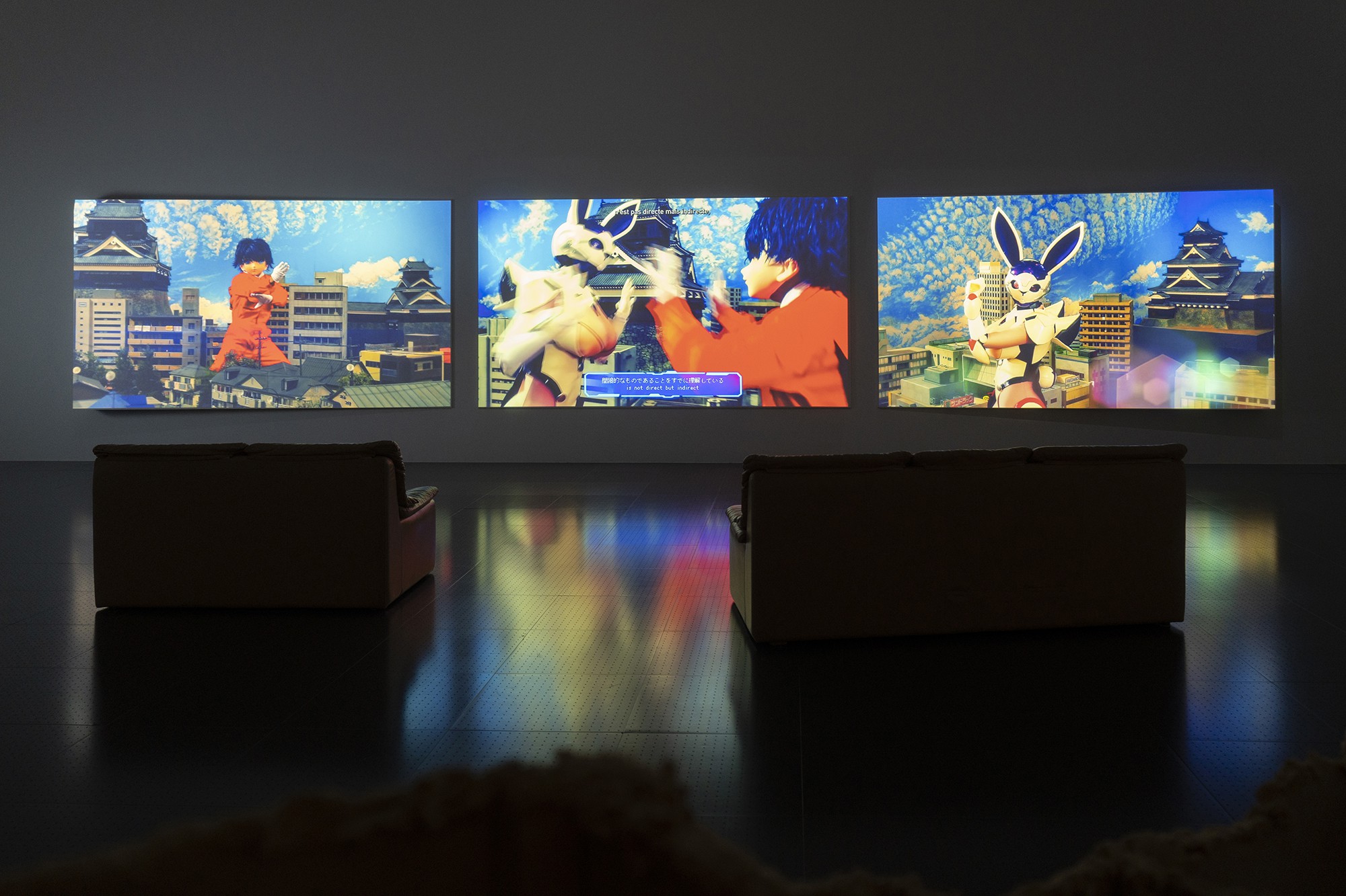 Installation view, WORLDBUILDING. Gaming and Art in the digital age, Centre Pompidou-Metz, Metz, 2023