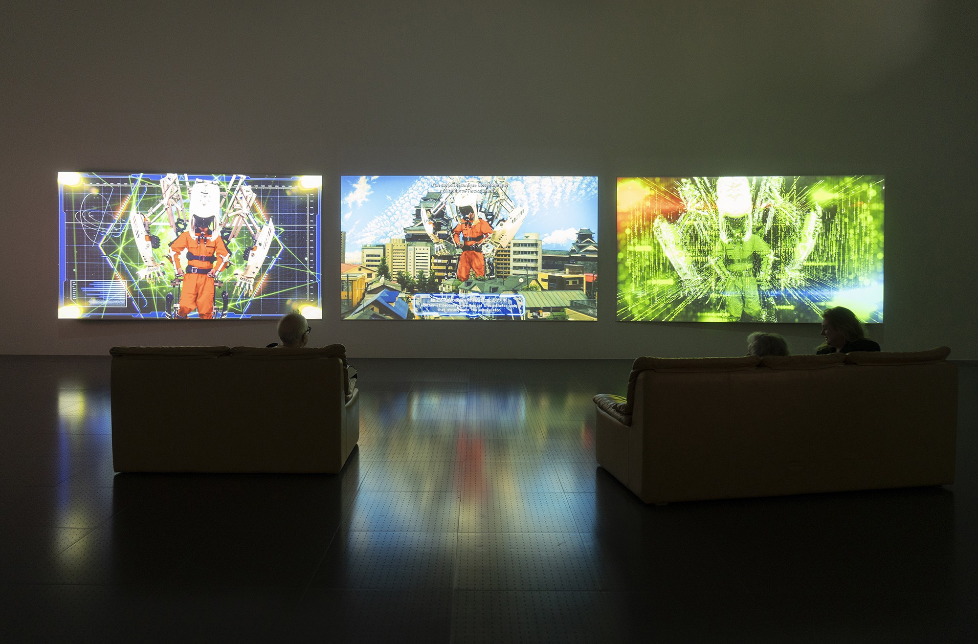 Installation view, WORLDBUILDING. Gaming and Art in the digital age, Centre Pompidou-Metz, Metz, 2023