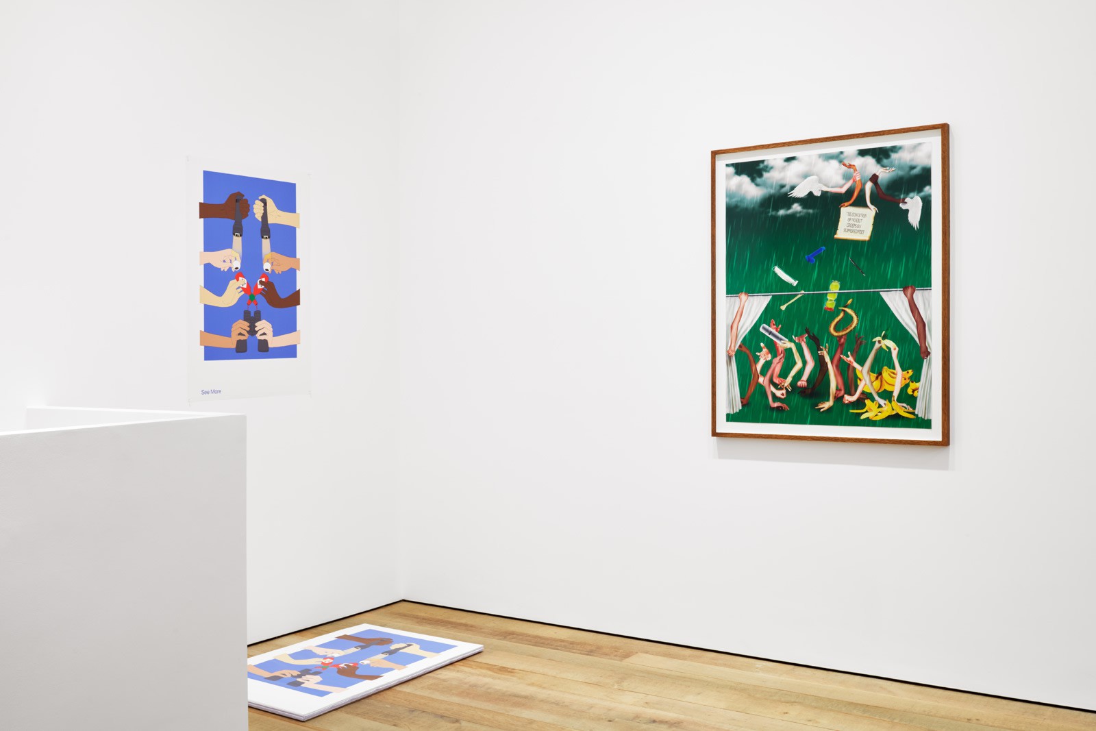 Installation view, Mends of Scott Friendes, Sadie Coles HQ, London, 2021